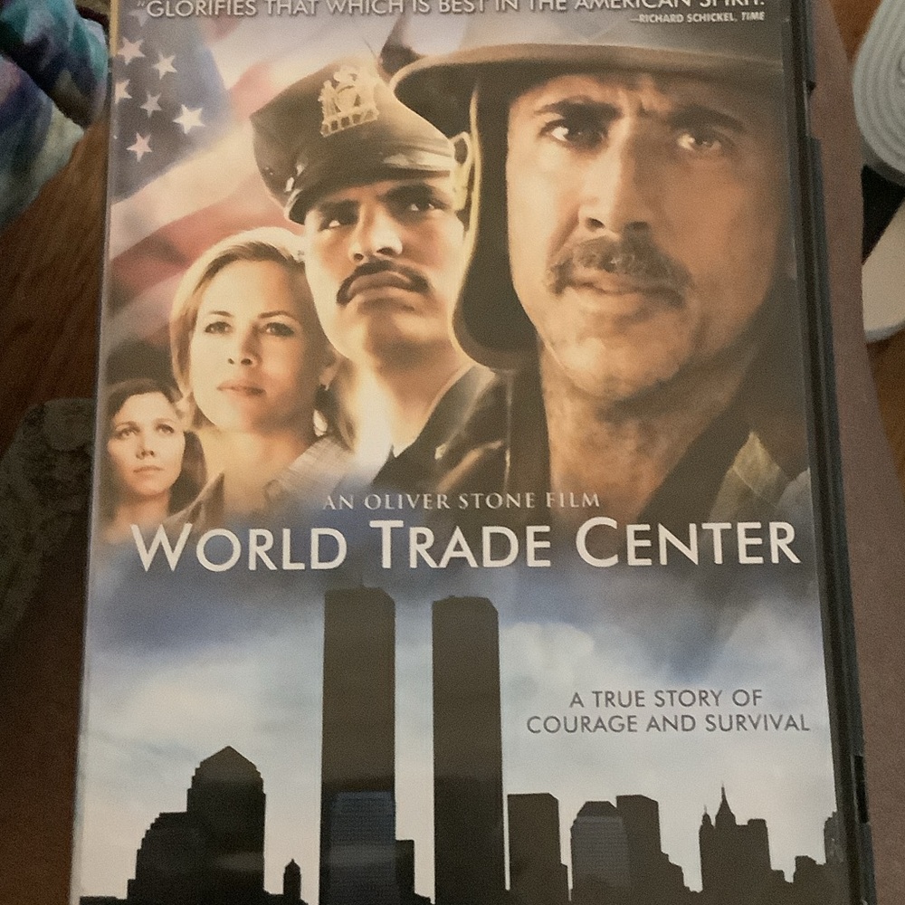 World Trade Center DVD Movie Cover - Blue, Black, White